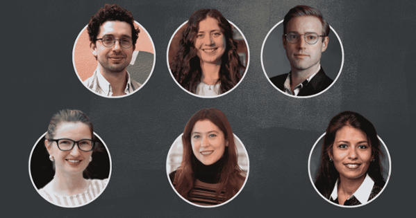 Top to bottom, left to right: Thayer Hastings, Tereza Varejkova, Nicholas Micinski, Polina Beliakova, Suzanne Freeman, Tazreena Sajjad