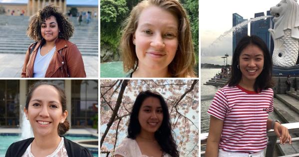 Giselle Coleman-Martinez, Nina Ellard, Jonelle Palmer, Sara Salinas, and Cindy Zheng.