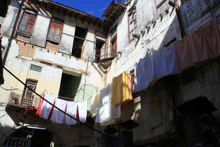 laundry hanging in Cuba