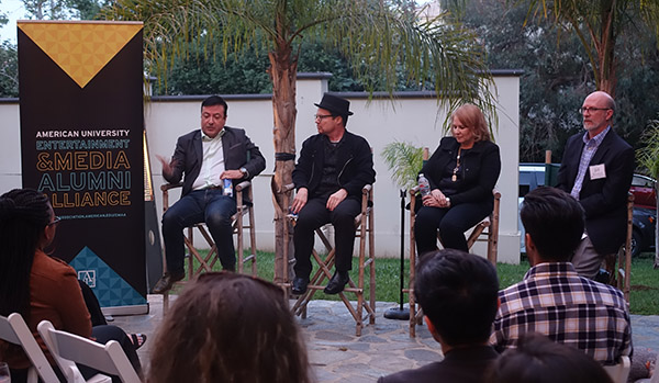 emaa Entertainment Media Alumni Alliance panel discussion at the mansion.