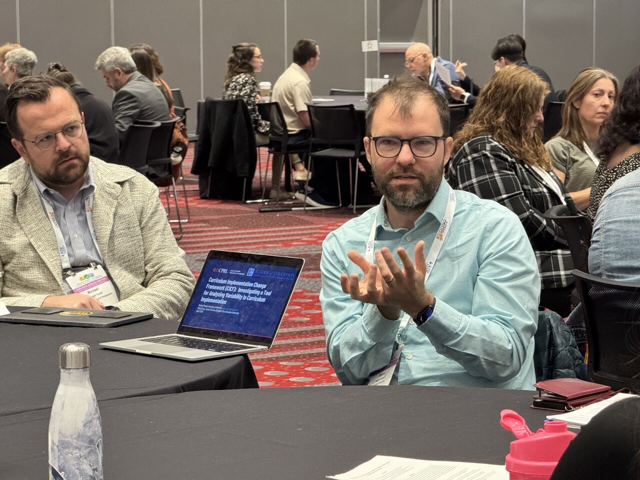 Dr. Robert Shand presents at a roundtable at AERA