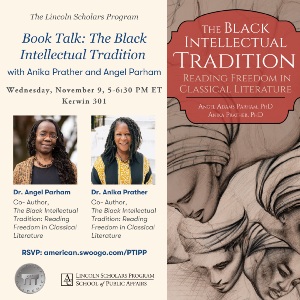 The Black Intellectual Tradition Book Talk Flyer