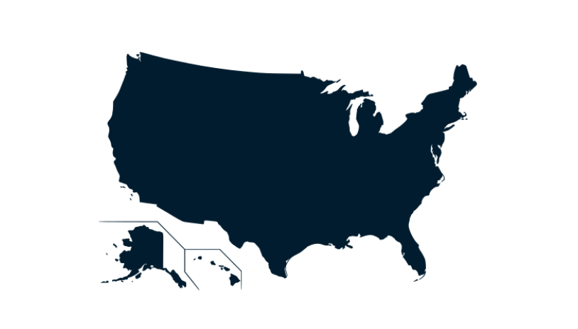 United States map icon