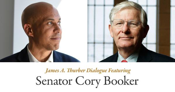 James A. Thurber Dialogue Featuring Senator Cory Booker