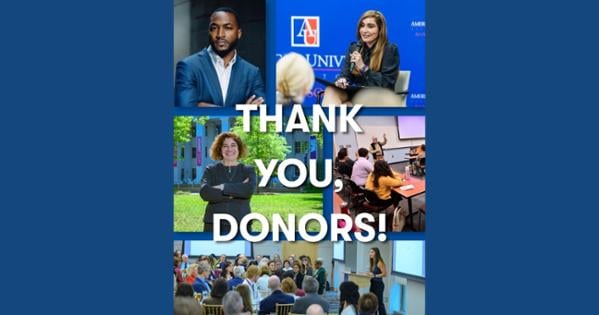 Thank You, Donors