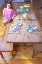 Capri Cafaro at table