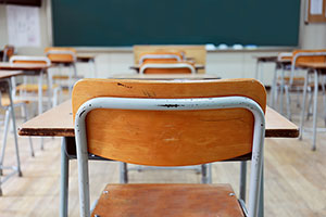 empty classroom