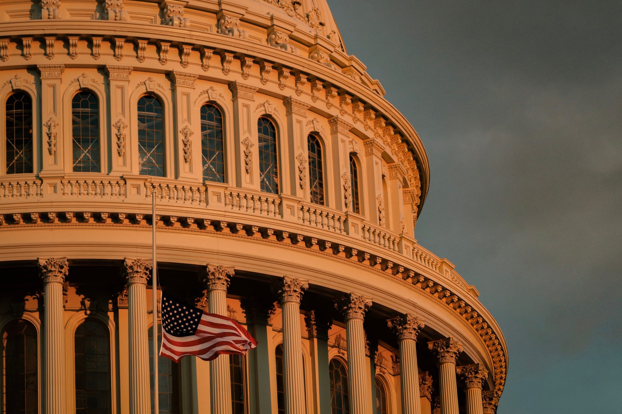close up of the capitol hill dome