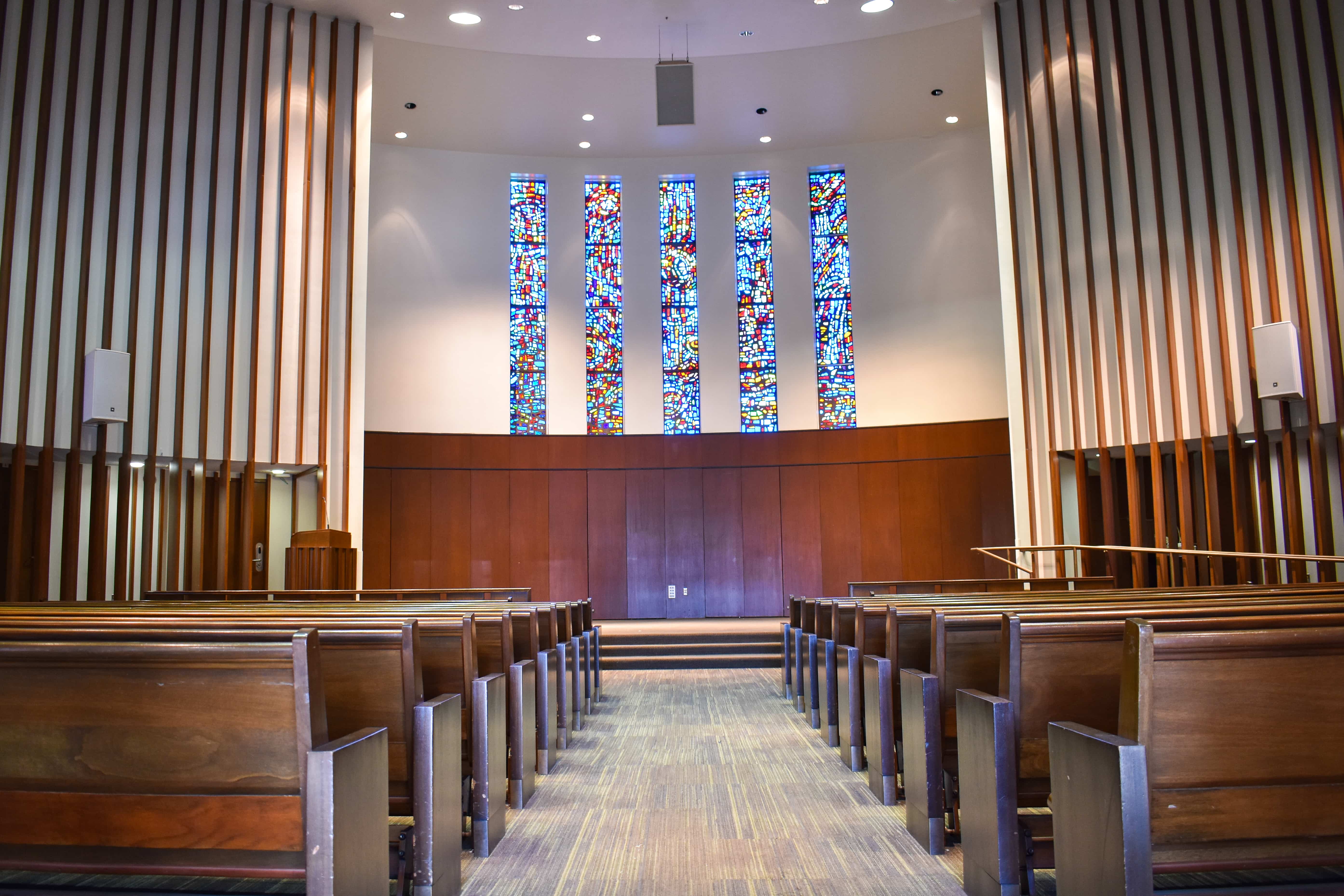The chapel of Kay Spiritual Life Center.