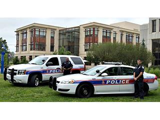 AU Public Safety Officers on the Quad AU Public Safety Officers and Vehicles on the Quad