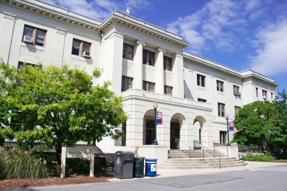 The Mary Graydon Student Center, pictured in 2016.
Photo by ELISE MOORE/ THE EAGLE View of the Front of the Mary Graydon Center Building
