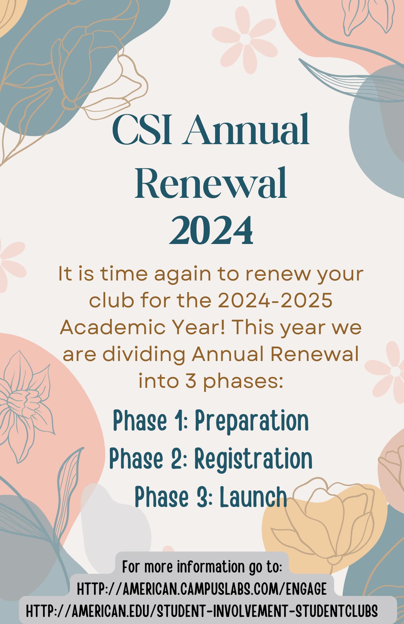 Annual Renewal Info for CSI 24