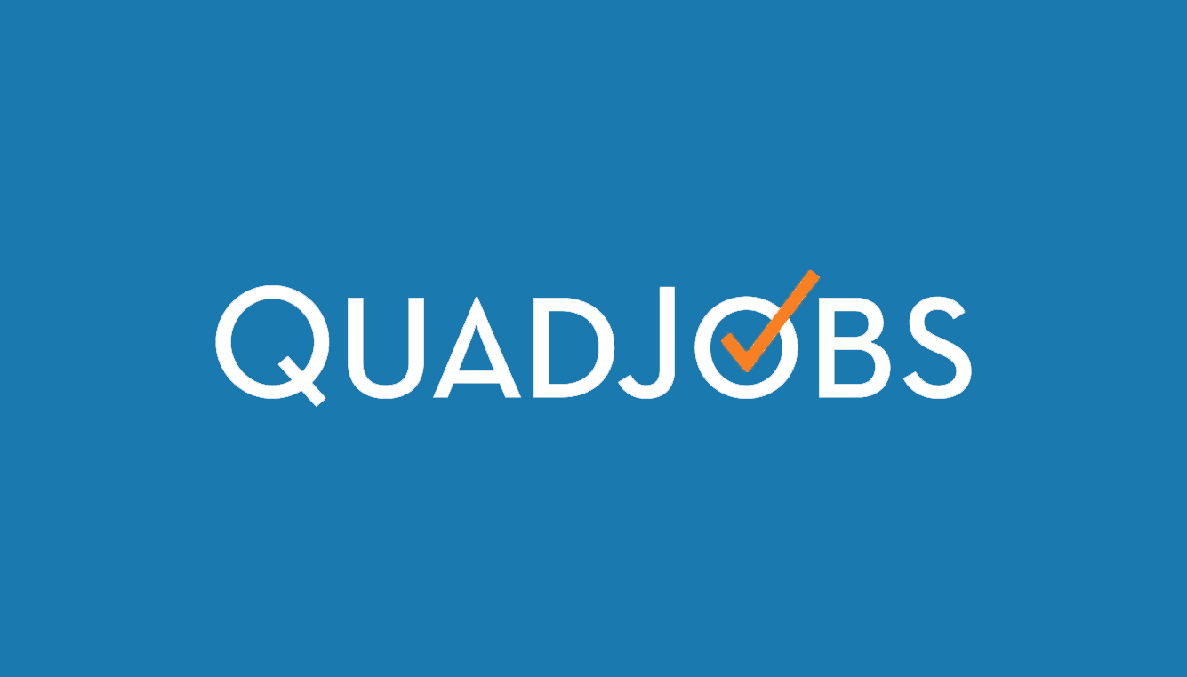 Quad Jobs orange and blue logo