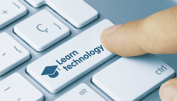 keyboard with Learn Technology on enter key