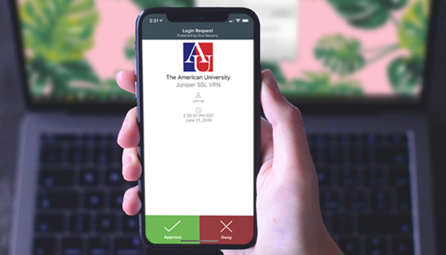AU DUO mobile for Virtual Private Network Access