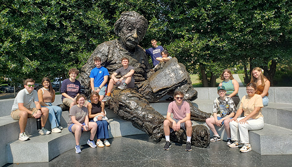 Students on an excursion