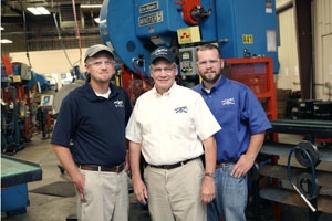 The Hurst family at Phoenix Specialty. From left to right: Russel Hurst, Robert Hurst, Jr, and Daniel Hurst.