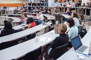 The audience from the American University Symposium: Sex Differences: From Neuroscience to the Clinic and Beyond.