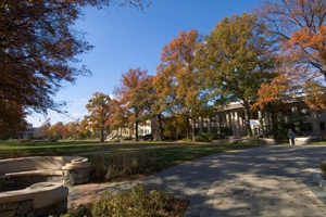 AU campus in fall