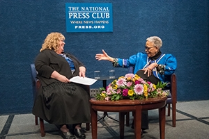 Laura Owen and Johnnetta B. Cole in conversation