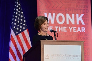 Laura Bush at AU.