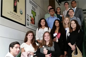 Students visit business in the DC area to begin building their professional network.