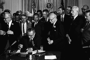 Two American University students will attend a special event commemorating the 50th anniversary of the signing of the Civil Rights Act.