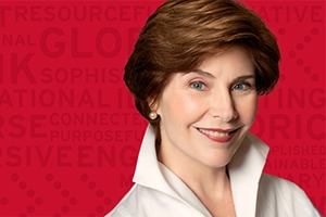 Former First Lady Laura Bush will speak at AU.