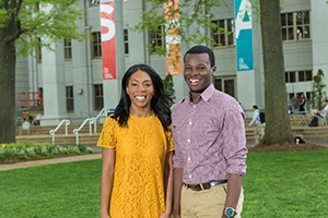 From left: Lexi Ivers and Shyheim Snead.