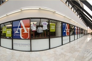 A photo of the American University Campus Bookstore, which will now sell all course materials online exclusively.