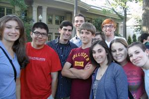 AU Hillel students at Welcome Back BBQ, 2012