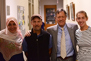 Doaa Nour, Kent Wagner, Chris Palmer and Elizabeth Herzfeldt-Kamprath pose for a picture