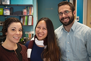 Tan (center) with Yzaguirre and Rappaport.