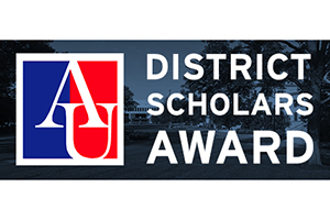 District Scholars Award and American University logo