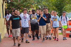 AU students recently visited the Central American Resource Center as part of a tour through Mount Pleasant and Columbia Heights.