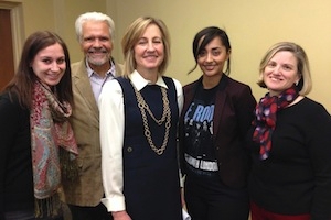 Left to right: Courtney Konkel, Patrick Griffin, Dee Dee Myers, Awesta Sarkash,  Unice Lieberman.