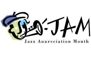 A banner for Jazz appreciation month