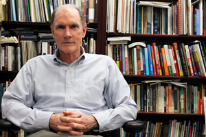 American University Chaplain Joe Eldridge in his office.