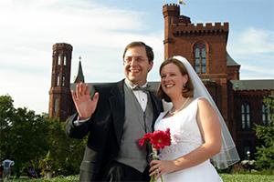 Steve and Laura Lott on their wedding day.