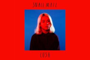 Cover art from album Lush by Snail Mail; young woman's face