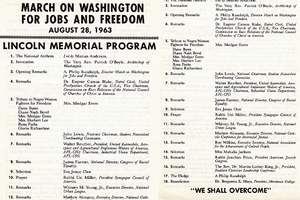 1963 March on Washington program