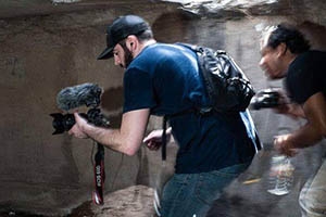 Matt Filming in Tunnel