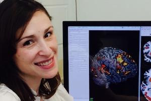 Photo of Professor Catherine Stoodley. Headshot in front of computer.