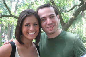 Rachel Goldstein, SIS/BA ’06, and her boyfriend, Benjamin Kuryk, CAS/BA '06.<br />