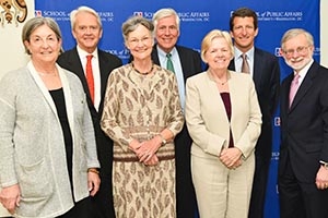 Claire Barnett, William K. Reilly, Vanessa Henneke, Ben Henneke, Barbara Romzek, Jay Faison, and Dan Fiorino