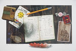 Collage of personal items