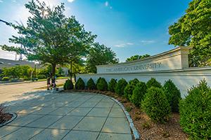 Entrance to AU campus