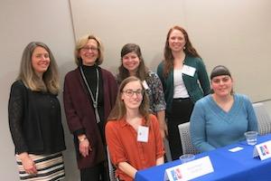 Six WIS panelists, posing.