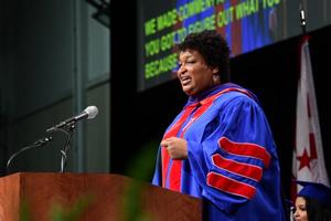 Stacey Abrams speaks at AU SPA Commencement Ceremony