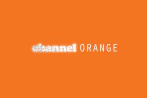 Album artwork from Frank Ocean album Channel Orange. Text on a plain background with the words channel orange
